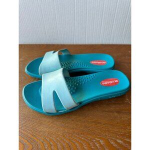 Women's Okabashi Slip On Slides Blue Size S Sku 2942